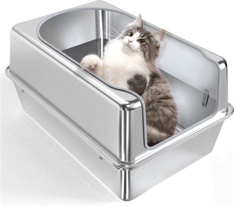 TABU Stainless Steel Cat Litter Box 